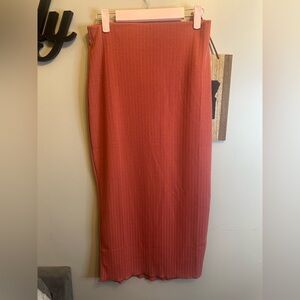 Chic Rust Pencil Skirt